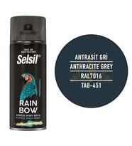 Selsil Rainbow Akrilik Sprey Boya ANTRASİT 400 ml. - RAL7016