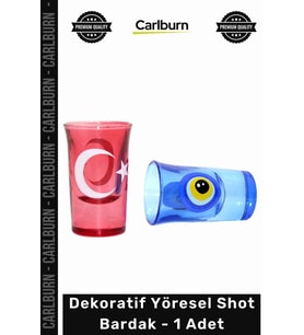 #Shot El Yapımı Hediyelik Otantik Cam Tasarım Şık Dekoratif Koleksiyonluk Yöresel Shot Bardak