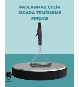 Uzun Saplı Paslanmaz Çelik Izgara Temizlik Fırçası - Lisinya