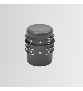 Nurgaz NG-200-M Mini Kamp Tencere Tava Seti