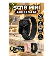 SQ-16 Mini Series 10 Akıllı Saat 3 Kordonlu Unisex Tasarım