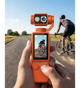 4K Video Çekim Özellikli Gimbal Kamera 180 Derece Dönebilen Lens Stabil Çekim