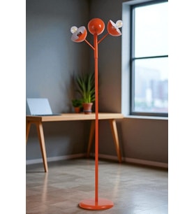 KÜRE 3 LÜ TURUNCU LAMBADER METAL BAŞLIKLI