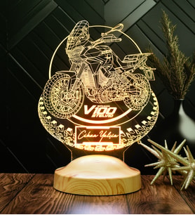 Moto Guzzi V100 TT 3D LED Lamba – Motor Guzzi Tutkunlarına Özel Motosiklet Hediyesi