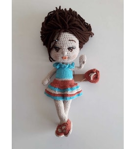 Yasemin Bebek Amigurumi Organik Oyuncak