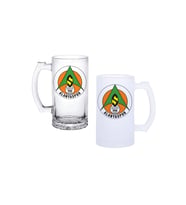 Ghostbastır Design Alanyaspor Kulplu Bira Bardağı Buzlu veya Şeffaf Seçenekli 003
