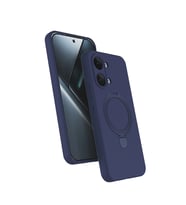 Lexroo Xiaomi Poco X8 Pro Max Kılıf M-safe Şarj Özellikli Standlı Samara Kılıf - Lacivert