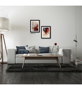 Çerçeveli Doku Efektli Tablo Seti 65x65 cm