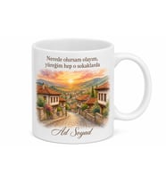 Memleket Rüyası Temalı Baskılı Kupa Bardak Nostalji Hediye Kupa