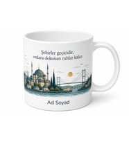Marmara Şehir Ruhu Temalı Baskılı Kupa Bardak Porselen Hediye