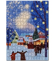 Cakapuzzle Yılbaşı Kutlaması Çiftler Puzzle Yapboz MDF (Ahşap) (120 Parça)