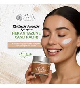 Kolajen Peptit + Hyaluronik Asit Doğal Yoğun Bakım Yüz Kremi