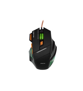PGS301 Kablolu RGB Aydınlatma 3200 DPI Ergonomik Tasarım Optik Gaming Oyuncu Mouse Siyah