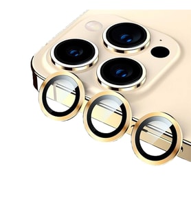 BİNANO METAL RİNG IPHONE 14 PRO/14 PRO MAX GOLD KAMERA KORUYUCU