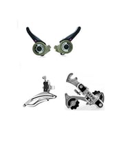 Bisiklet Vites Takımı Ty05 Üçlü Set (Gri)