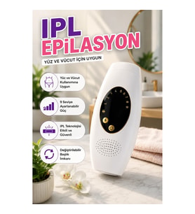 LCD Ekranlı IPL Epilasyon Cihazı – Yüz ve Vücut İçin Değiştirilebilir Başlıklı