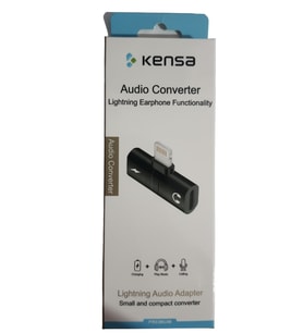 KENSA YENİ NESİL APPLE İPHONE LİGHTNİNG AUDİO KULAKLIK DÖNÜŞTÜRÜCÜ KULAKLIK VE ŞARJ OTG