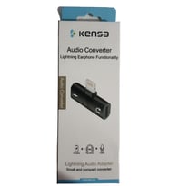 KENSA YENİ NESİL APPLE İPHONE LİGHTNİNG AUDİO KULAKLIK DÖNÜŞTÜRÜCÜ KULAKLIK VE ŞARJ OTG