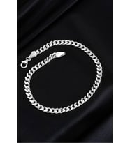 Gümüş Gurmet Bileklik 4 Mm Genişlik 21 Cm Uzunluk