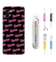 Vivo Y15S Y32 Y33S Y51 Y53S Kılıf Kablo Koruma Spiral Silikon Barbie 1404