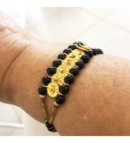 PULLU OSMANLI TUĞRALI ONİKS TAŞLI BİLEKLİK