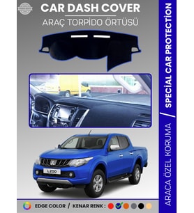 MITSUBISHI L200 (2015-2021) Torpido Örtüsü Ön Göğüs Koruma Araca Özel Tam Uyum Kaymaz