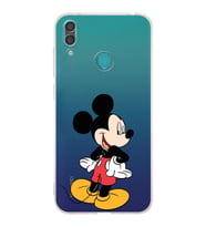 Huawei Y7 2019  Kamera korumalı Kapak Mickey Mouse Tasarımlı  Şeffaf Kılıf