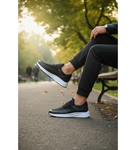 Enoch Erkek Kırmızı Detaylı Yüksek Beyaz Tabanlı Günlük Spor Ayakkabı Sneaker