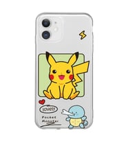 Iphone 11 Uyumlu Pokemon Pikachu Tasarımlı Şeffaf Telefon Kılıfı