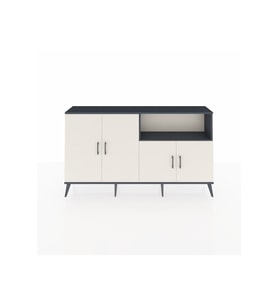 Arges Konsol 6 Raflı 4 Kapaklı 176x30x99 Antrasit-Aytaşı/Antrasit