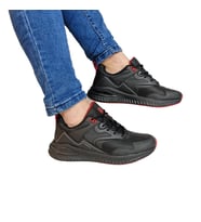 Kinetix Posıttıve Pu Siyah Comfort Fuspetli Kaymaz Spor Ayakkabı