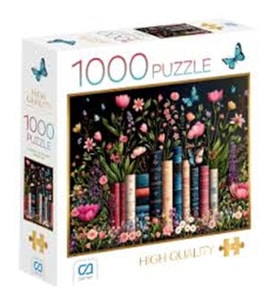 Çiçekler Ve Kitaplar Puzzle 1000