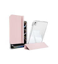 iPad Pro 13 2024 Uyumlu Airbagli Manyetik Ayrılabilen Fuchsia Sliding Tablet Kılıfı