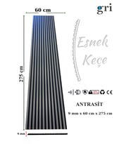 AHŞAP AKUSTİK LAMBİRİ PANEL (Mat Antrasit)