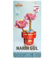 Dostoys Yapı Taşı Serisi Çiçek Yapım Seti Narin Gül 175 Parça