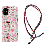 Casper E30 F20 X20 Kılıf Boyun Asklı Rasta Silikon Donut Flamingo 1415