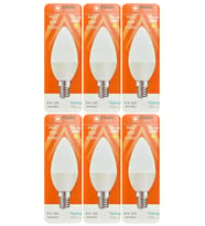 (6 Adet) Osaka 9W (70W) Sarı Işık (3000K) E14 Duylu (İnce Duy) Led Mum Ampul