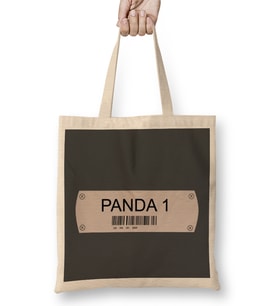 My Name is Panda 1 We Bare Bears Bez Çanta Uzun Saplı