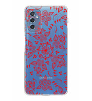 Samsung Galaxy M52  Kamera Korumalı Kapak Nostalji Desen Tasarımlı  Şeffaf  Kılıf