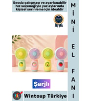 #Vantilatör Kompakt Taşınabilir Hafif Sessiz Çalışma Ev Ofis Seyahat Yaz Serinleme Sevimli Şık Meyve