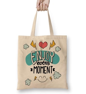 Znn Enjoy Every Moment Bez Çanta Uzun Saplı