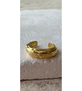 Ear Cuff Küpe Tekli 925 Ayar (Gold)