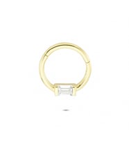Glorria Altın Geometrik Halka Piercing