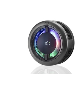 Manyetik Telefon Soğutucu Fan Rgb Dijital Ekranlı - Siyah Cx19