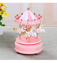 Dekoratif Atlı Karınca Müzik kutusu (Pembe)