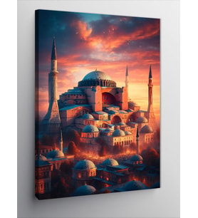 Kanvas Tablo Cami Manzarası