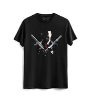 Hitman Resimli Baskılı Siyah Tshirt