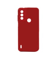 Tecno Spark 6 Go Kılıf Lüx Kamera Koruma Çıkıntılı Soft Silikon (Kırmızı)