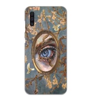 Samsung Galaxy A50 - A30S Uyumlu Aesthetic Göz Tasarımlı Şeffaf Telefon Kılıfı