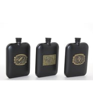 Paslanmaz Çelik Kabartmalı Tekli 6 Oz Matara (Çok Renkli)